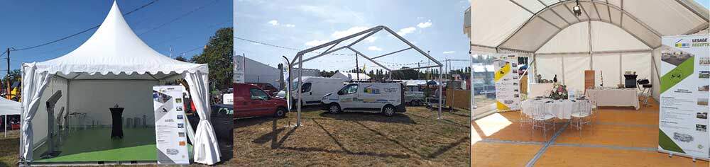 Stand Lesage Structure à la Foire de Béré 2019