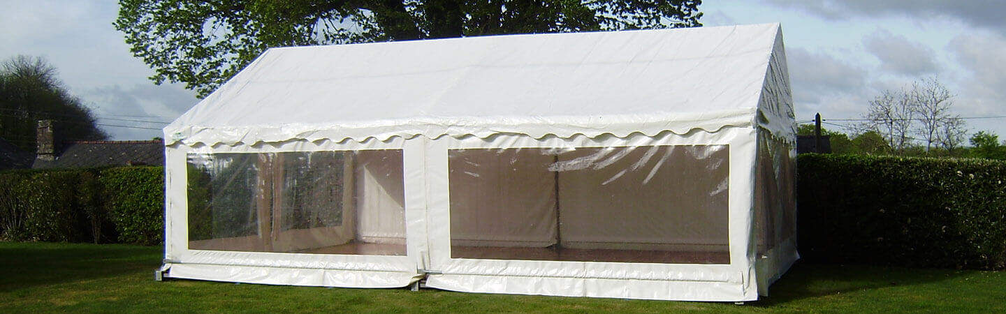 Cusine d'appoint -Tente tubulaire de 8x5m