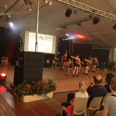 Foire de Béré 2016 - Chapiteau pour les spectacles de danse avec parquet et lumières