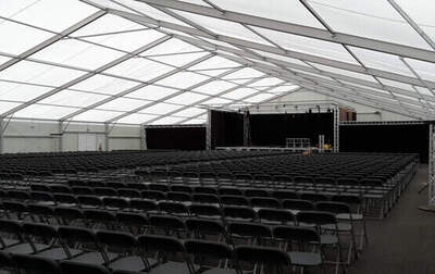 Salle de spectacle démontable de 25m